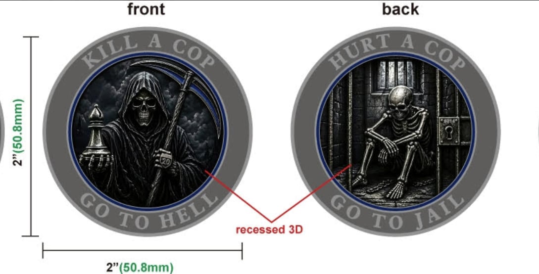Grimm Reaper Challenge Coin Preorder (ships in 6 weeks)